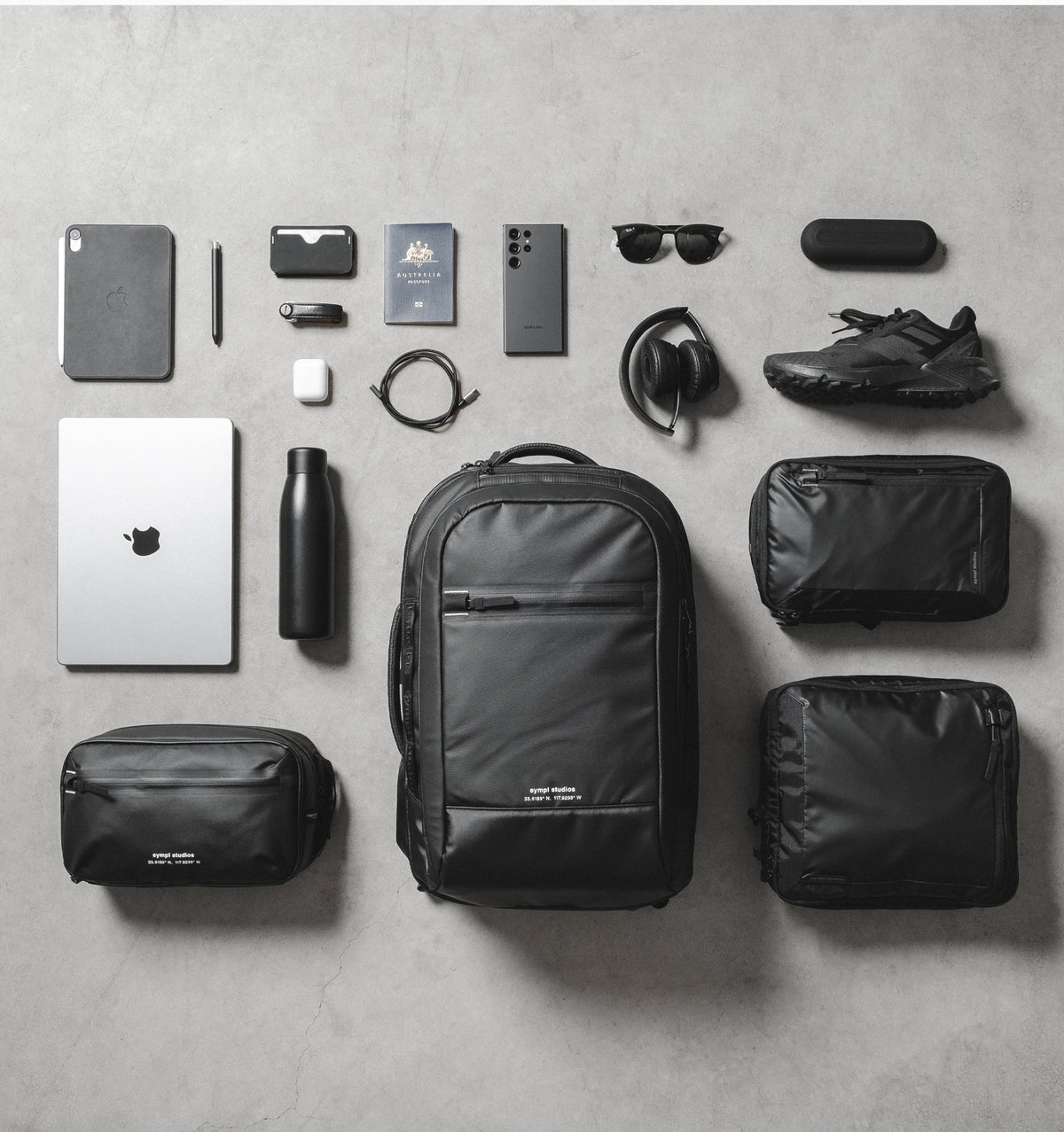 Sympl 17" Travel Backpack 35L - Black