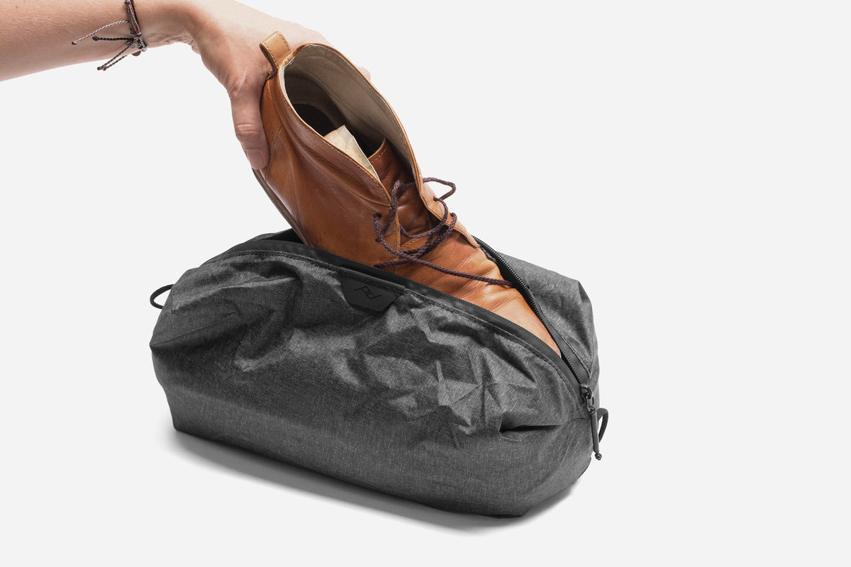The Peak Design Shoe Pouch, Ultralight and Ultra-Packable for Travel