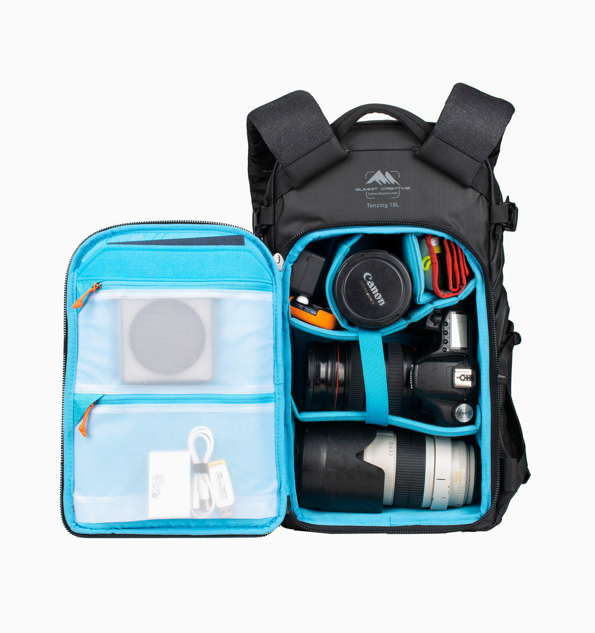 Summit Creative 12" Small Camera Backpack Tenzing 18L - Black