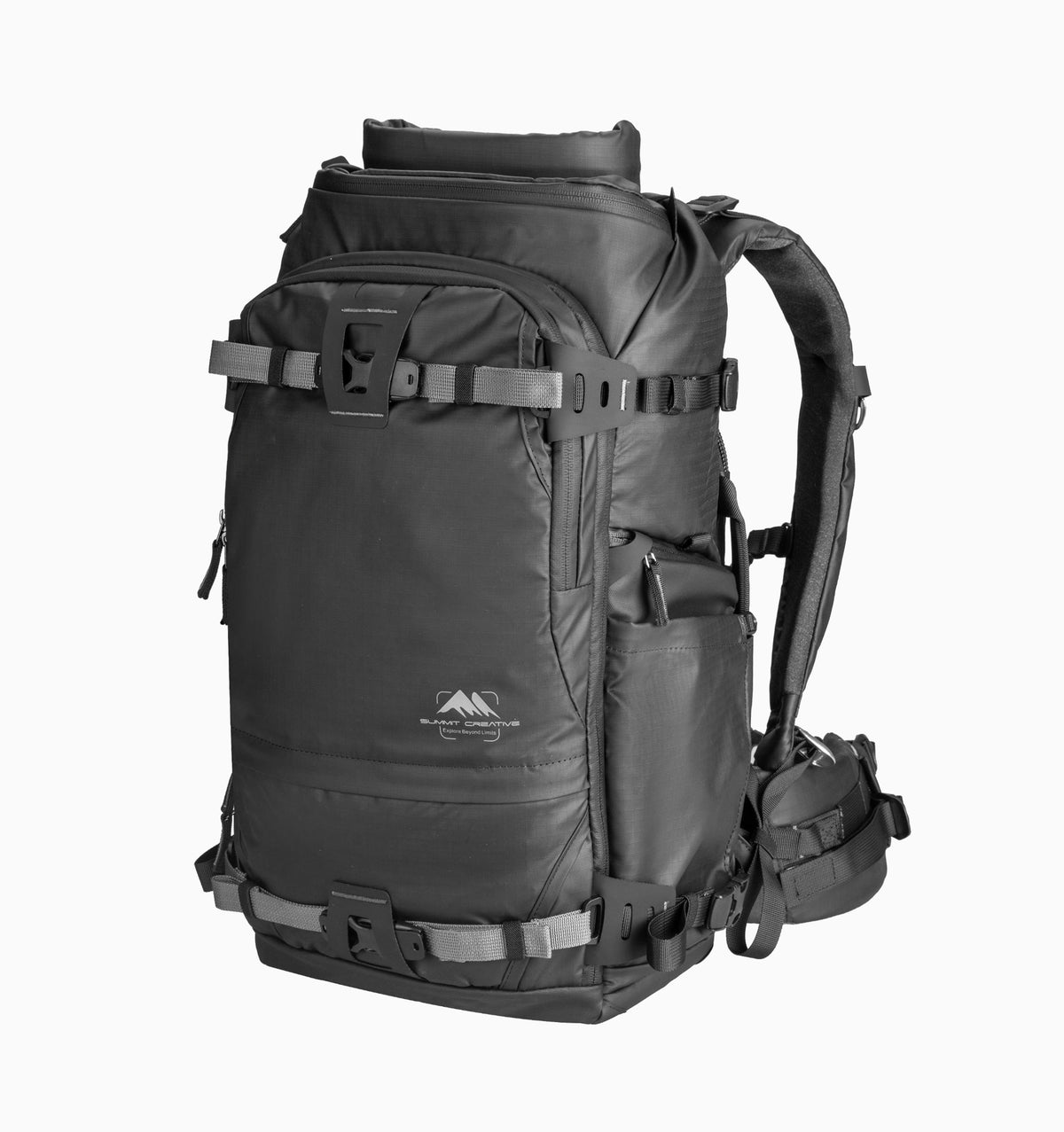 Summit Creative 14" Medium Rolltop Camera Backpack Tenzing 30L - Black