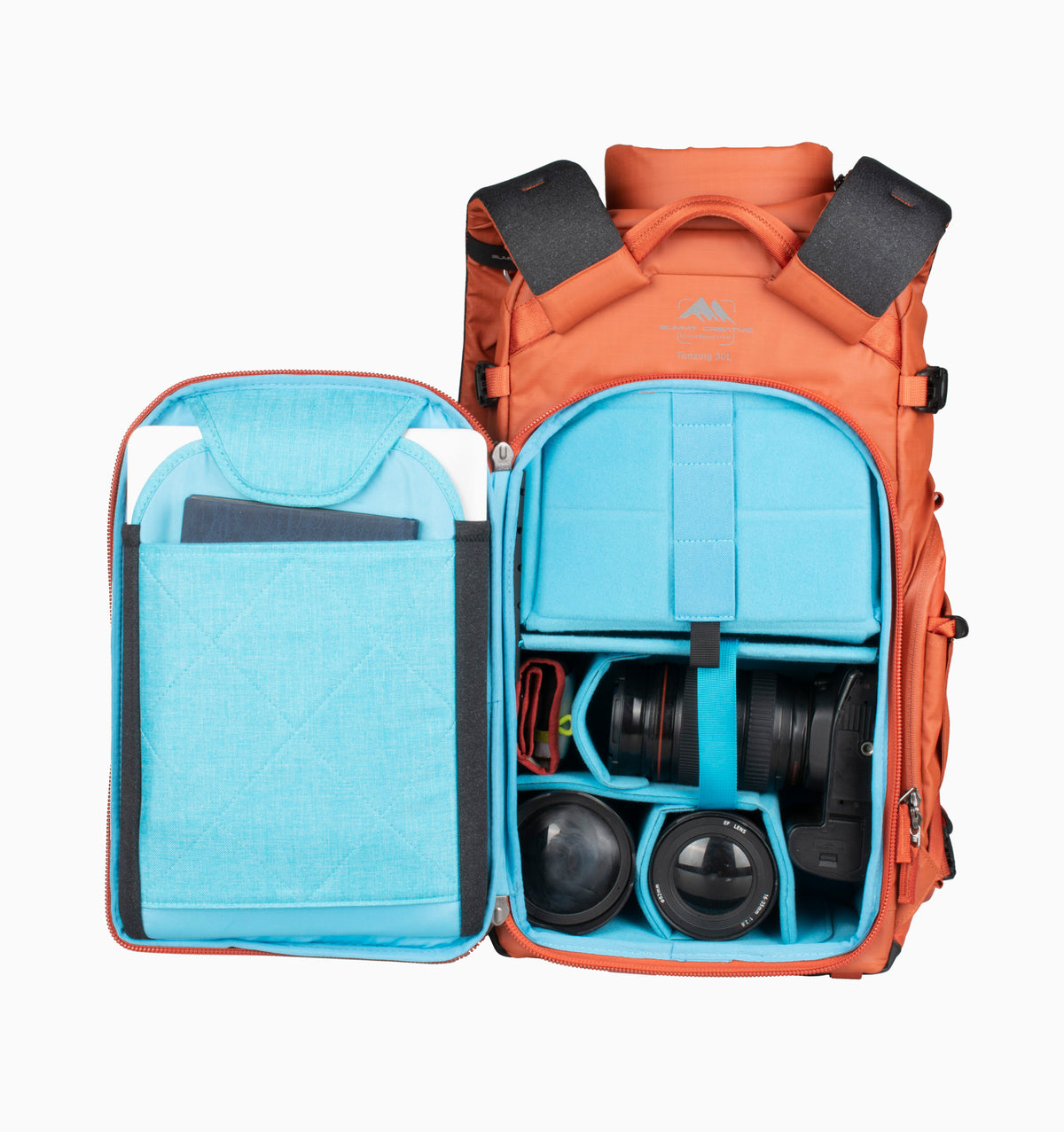 Summit Creative 14" Medium Rolltop Camera Backpack Tenzing 30L - Orange