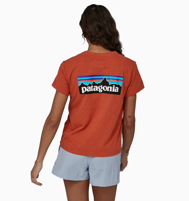 Patagonia Women's P-6 Logo Responsibili-Tee - Quartz Coral