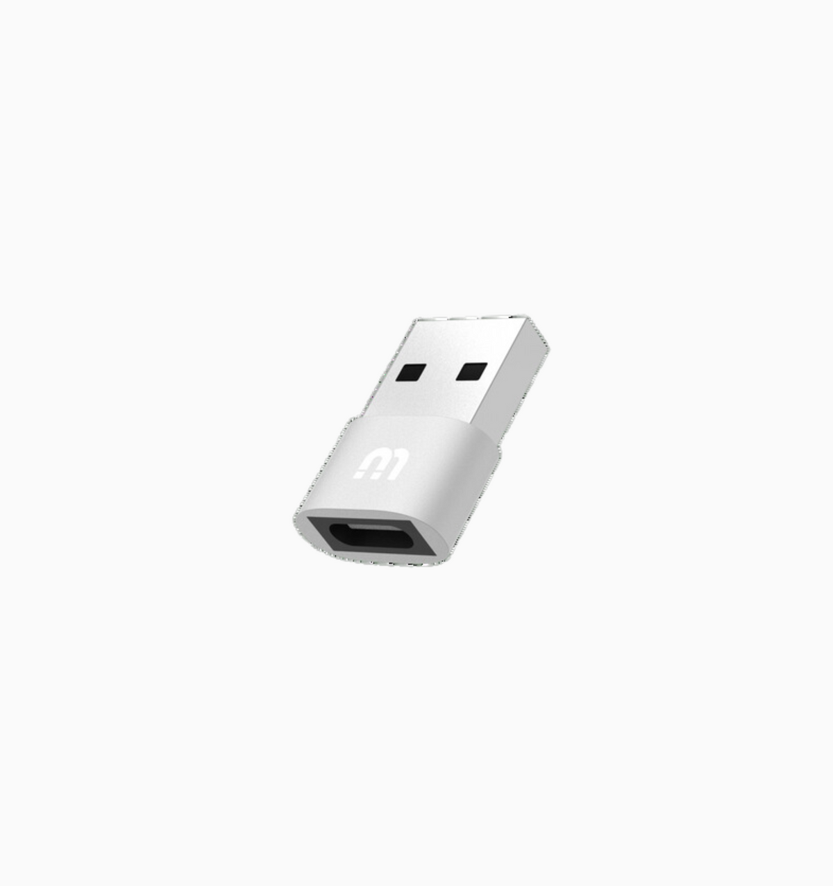 Maco USB A to C Adapter - Silver