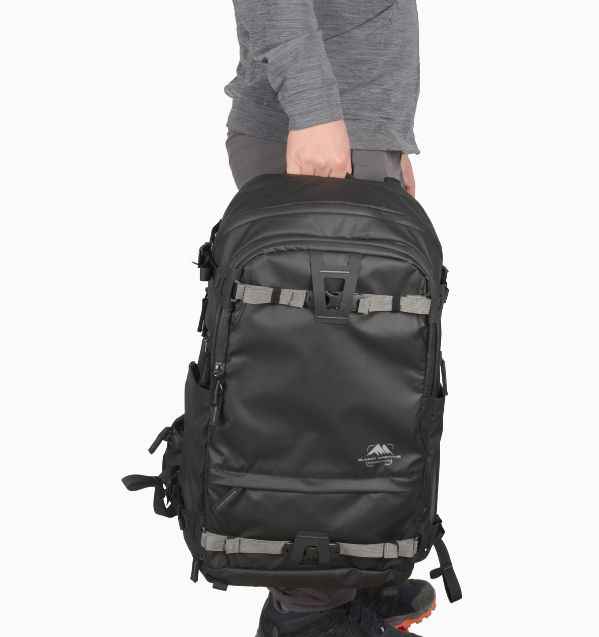Summit Creative 16" Large Rolltop Camera Backpack Tenzing 40L - Black