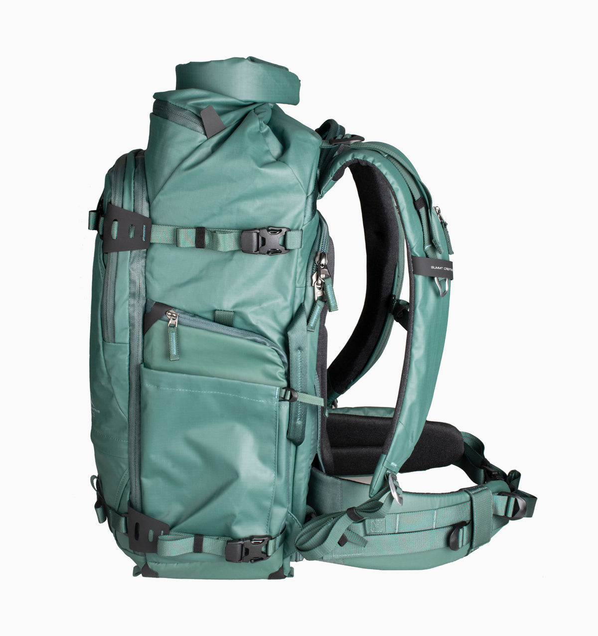 Summit Creative 16" Large Rolltop Camera Backpack Tenzing 40L - Green