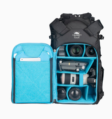 Summit Creative 16" XL Rolltop Camera Backpack Tenzing 50L - Black
