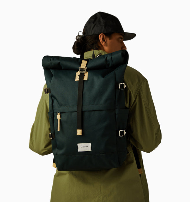 Sandqvist 13" Bernt Backpack 25L - Dark Green