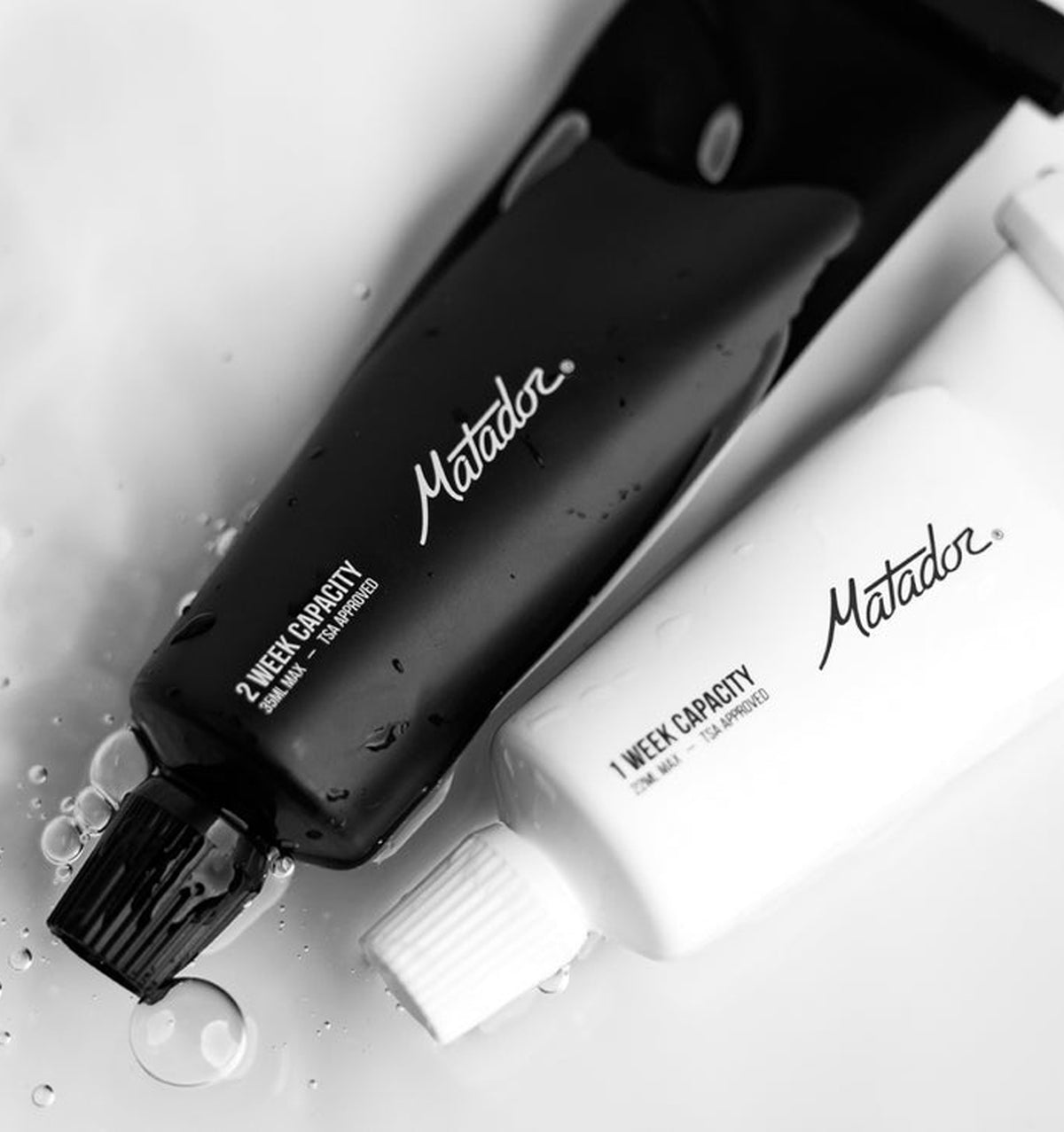 Matador Refillable Toothpaste Tubes (2-Pack) - Black