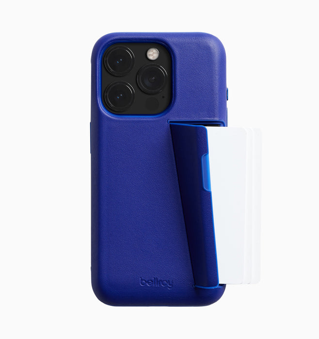 Bellroy iPhone 15 Pro Case (3 Card) - Cobalt