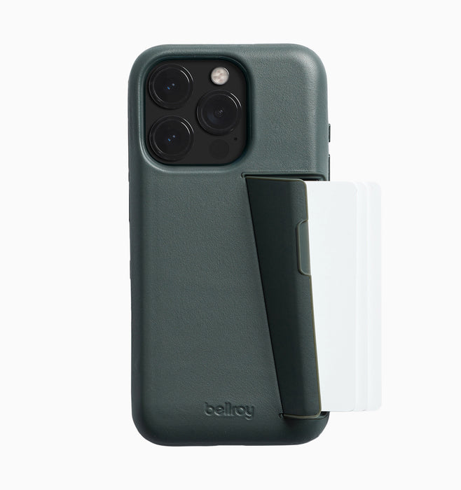 Bellroy iPhone 15 Pro Max Case (3 Card) - Everglade