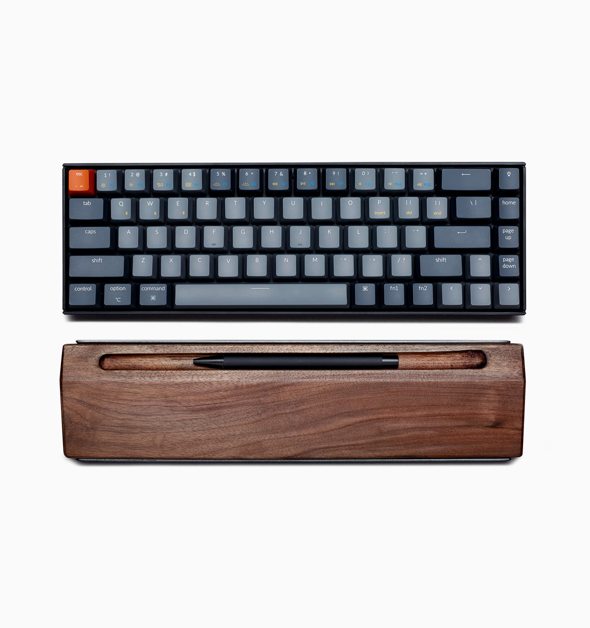 NOOE Ease Keyboard Palm Rest - Walnut