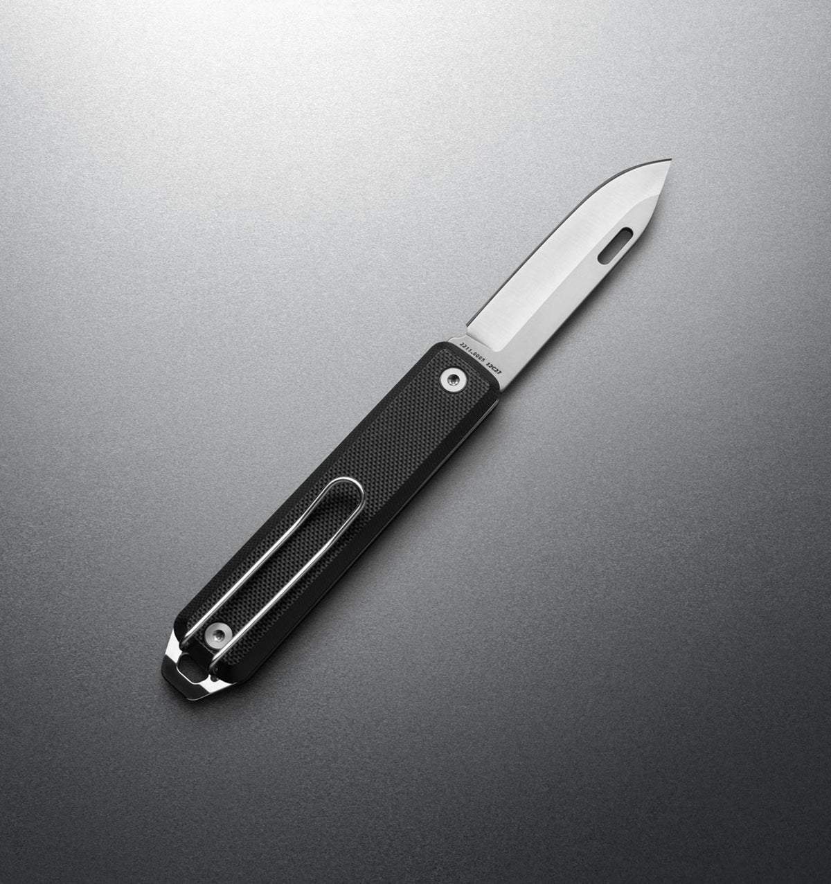 The James Brand - The Ellis Slim Knife - Black + Stainless - Straight