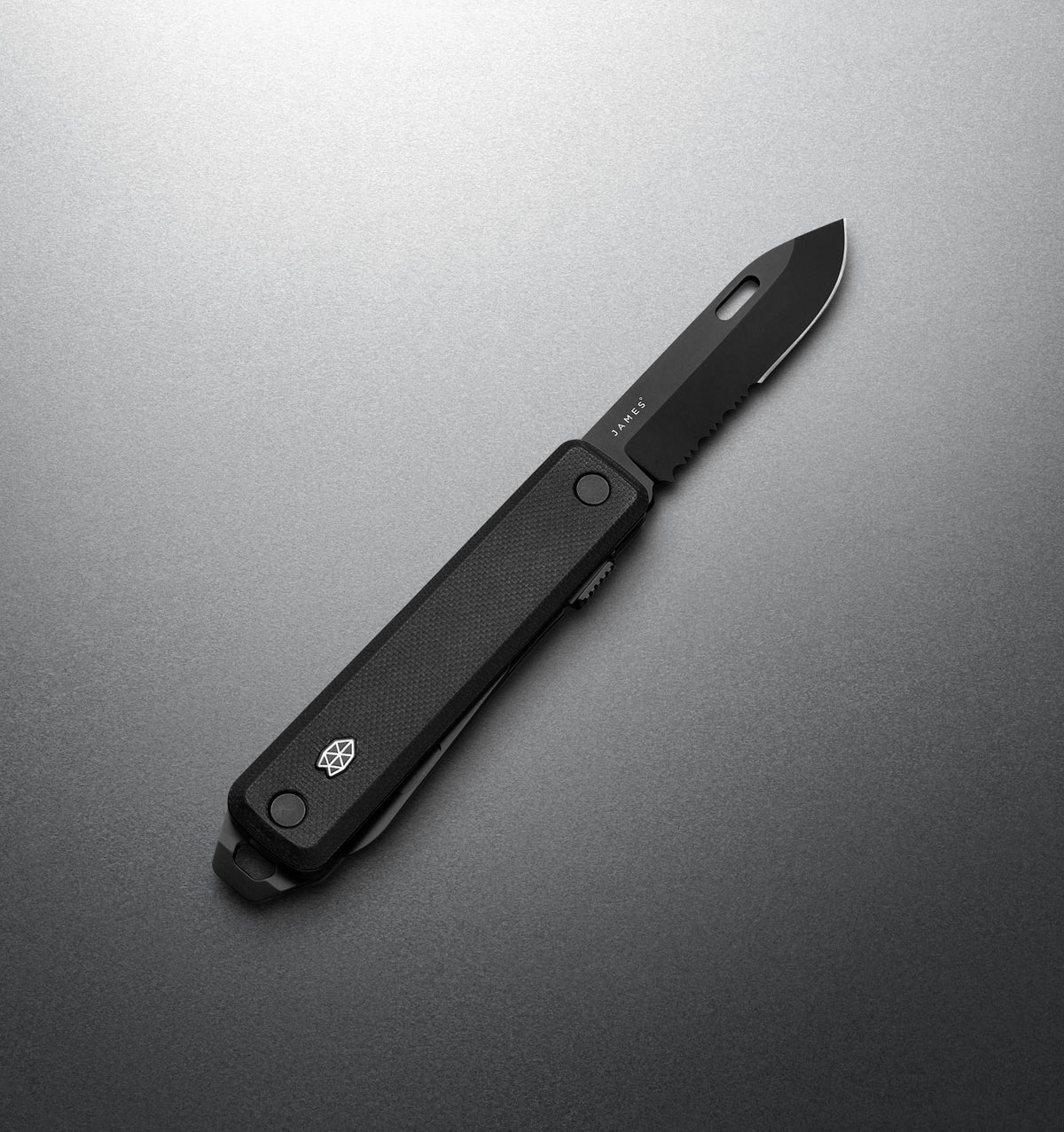 The James Brand - The Ellis Slim Knife + Scissors - Black + Black
