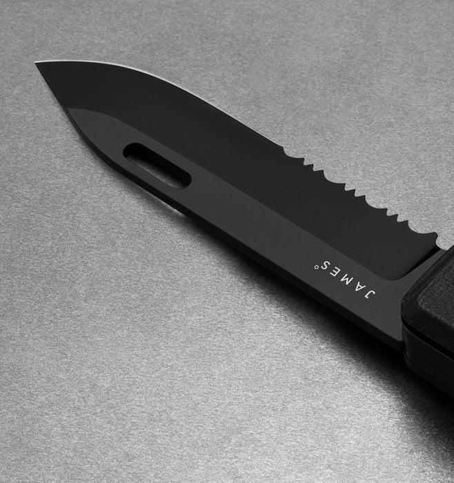 The James Brand - The Ellis Slim Knife + Scissors - Black + Black