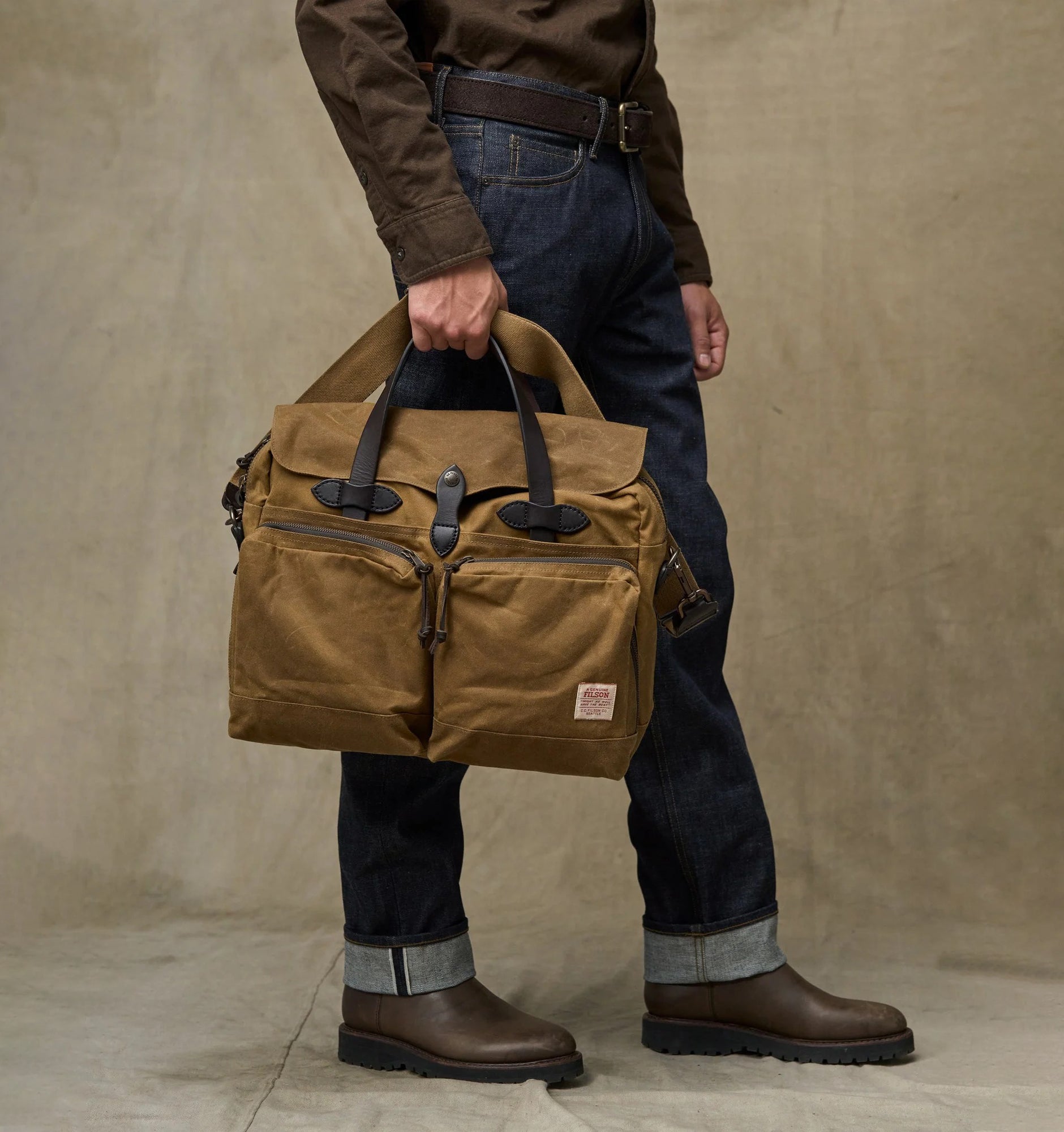 Filson 24 Hour Tin Cloth Briefcase | Afterpay – Rushfaster Australia