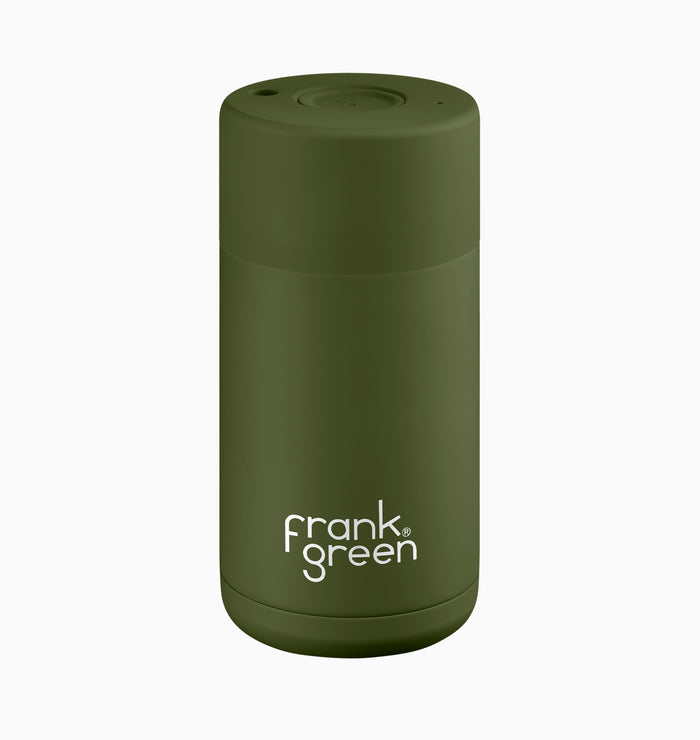 Frank Green 355ml (12oz) Ceramic Reusable Cup - Khaki