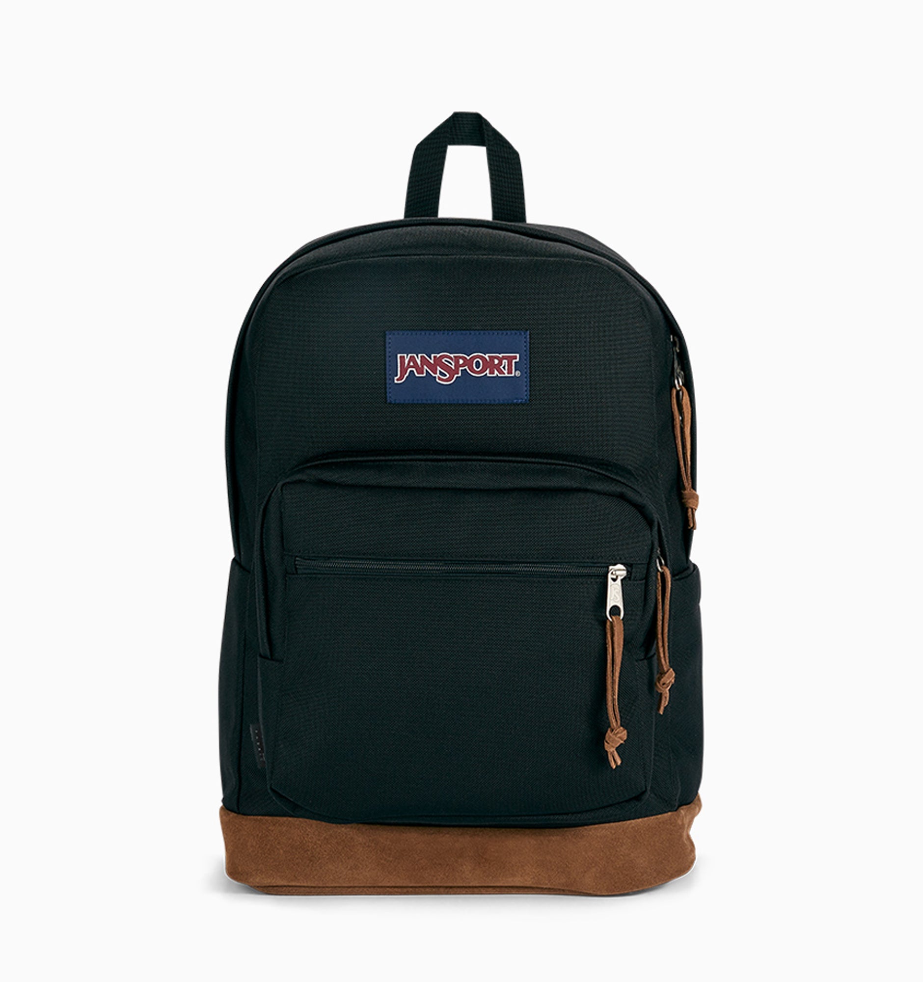 White jansport backpack with leather bottom cheap