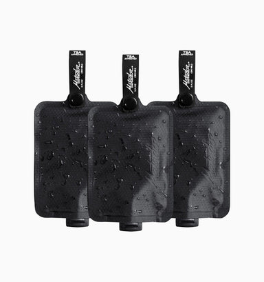 Matador Flatpak Toiletry Bottle 3 Pack - Black