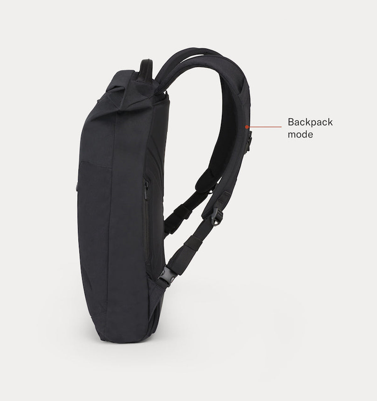 Minaal 16" Rolltop Backpack 15L - Aoraki Black