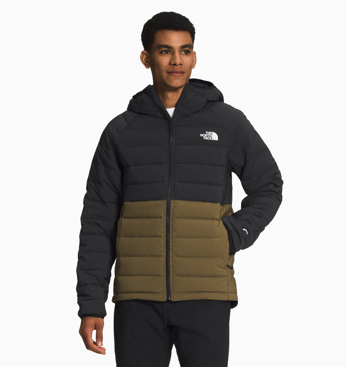 The North Face Men’s Belleview Stretch Down Hoodie - Military Olive