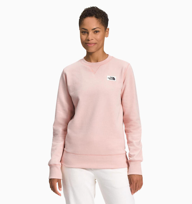 The North Face Women's Heritage Patch Crew - Pink Moss