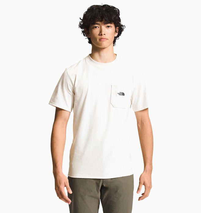 The North Face Men's Short Sleeve Heritage Patch Pocket Tee - Gardenia White