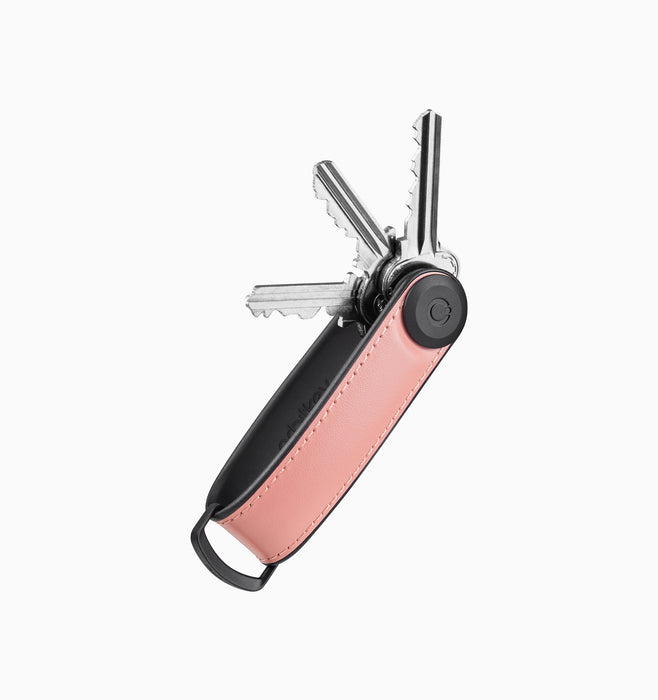Orbitkey Hybrid Leather Key Organiser - Pastel Pink