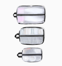 Rushfaster See-through Packing Cubes - 3 Pack