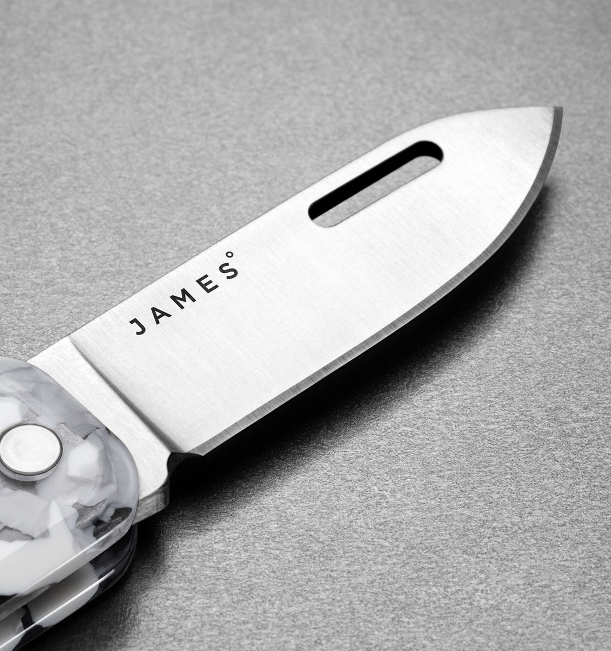 The James Brand - The Elko Utility Knife - Arctic Tortoise + Stainless