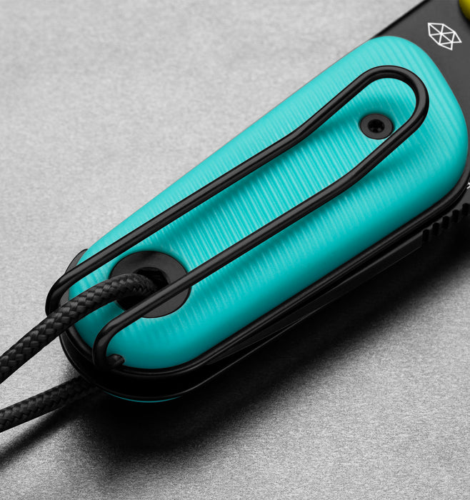 The James Brand - The Redstone Knife - Turquoise + Neon - Serrated