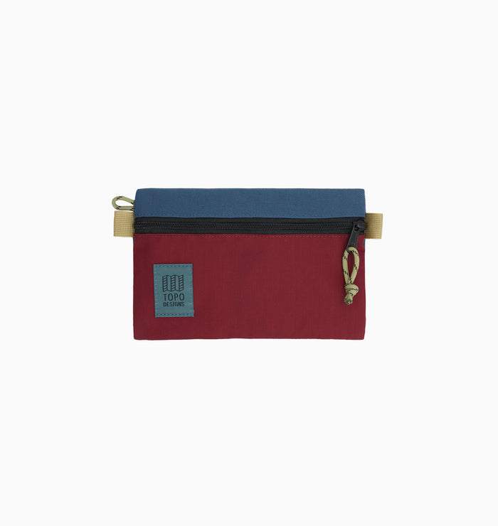 Topo Designs Small Accessory Bag - Dark Denim/Burgundy