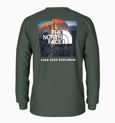 The North Face Men's L/S Box NSE Tee - Pine Needle