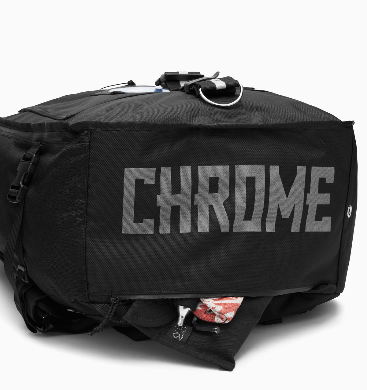 Chrome 17" Warsaw 2.0 Messenger Backpack 59L - Black