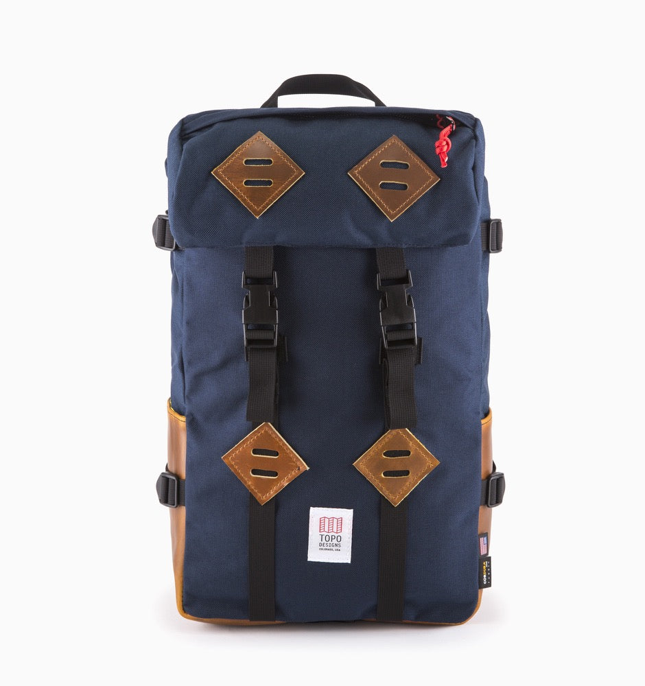 Topo Designs Klettersack 16" Laptop Backpack - Navy Leather