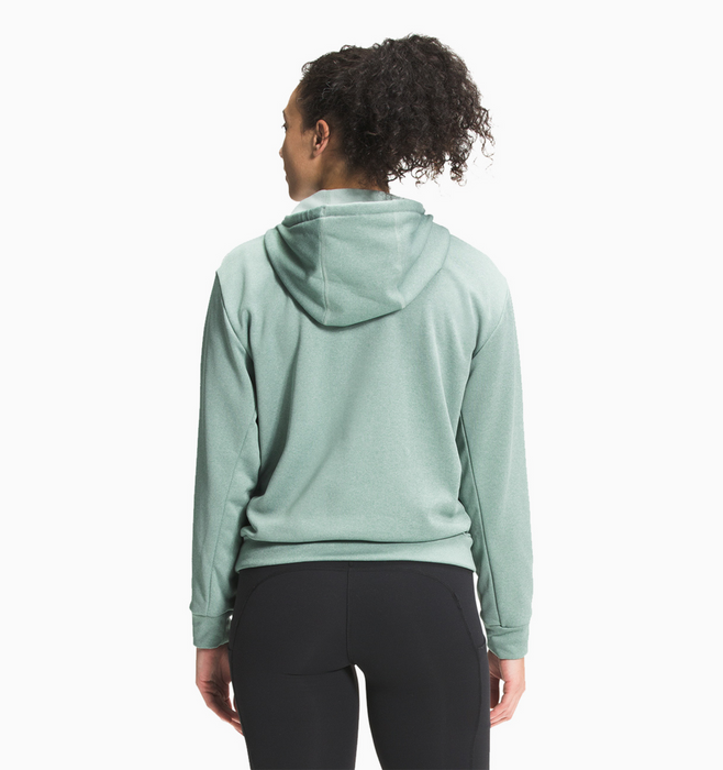 The North Face Women's Exploration Pullover Hoodie - 2022 Edition - Jadeite Green Heather / White