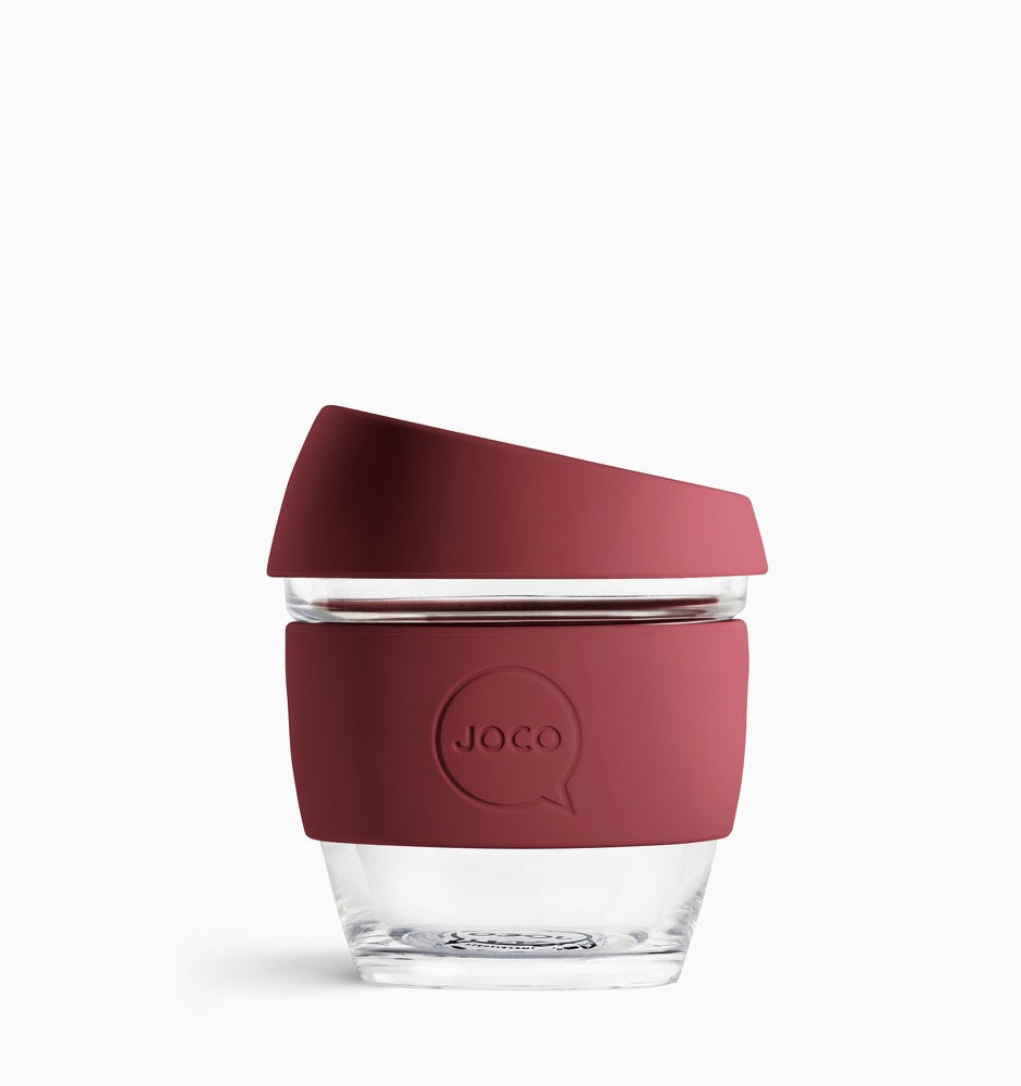 Joco 236ml (8oz) Reusable Coffee Cup - Ruby Wine