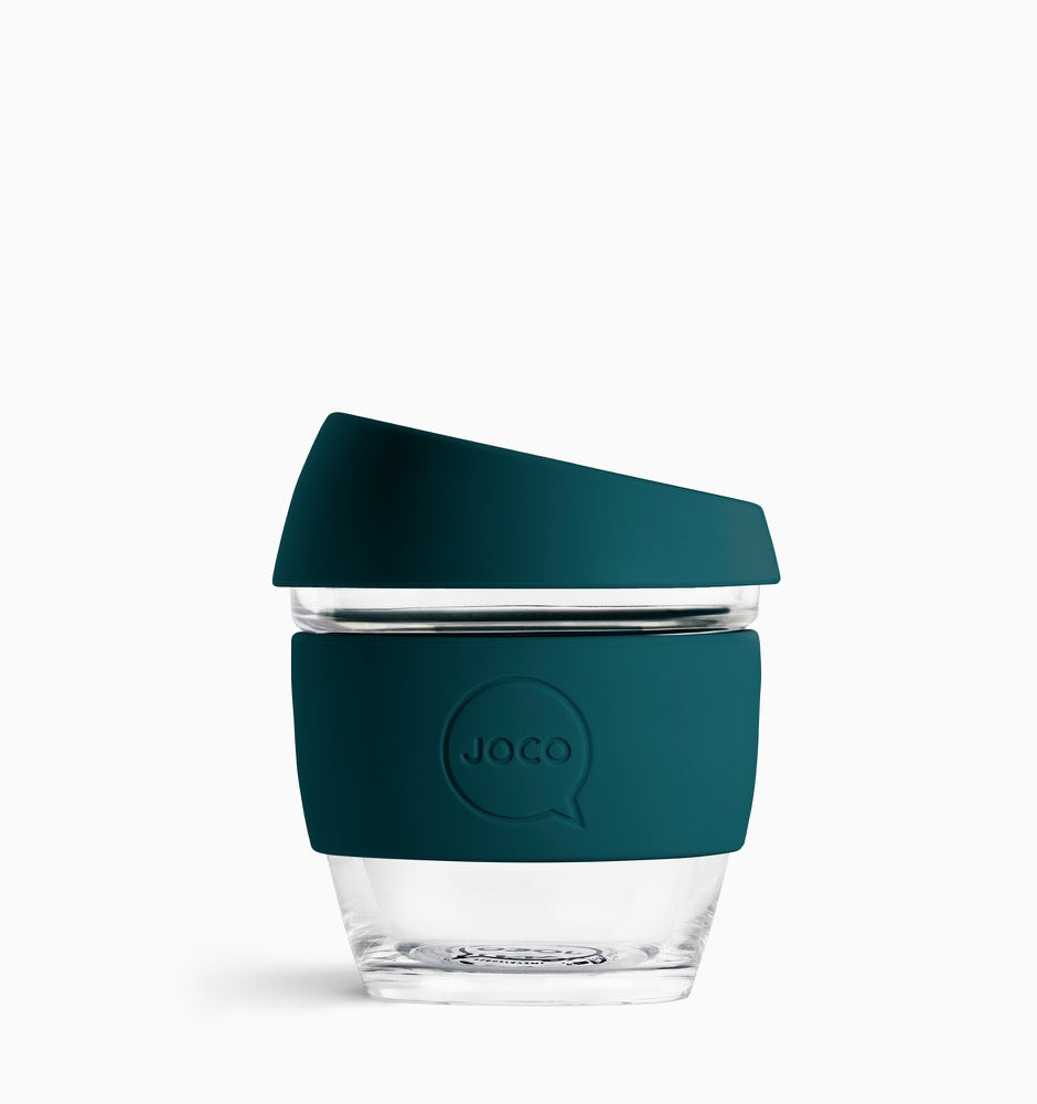 Joco 236ml (8oz) Reusable Coffee Cup - Deep Teal