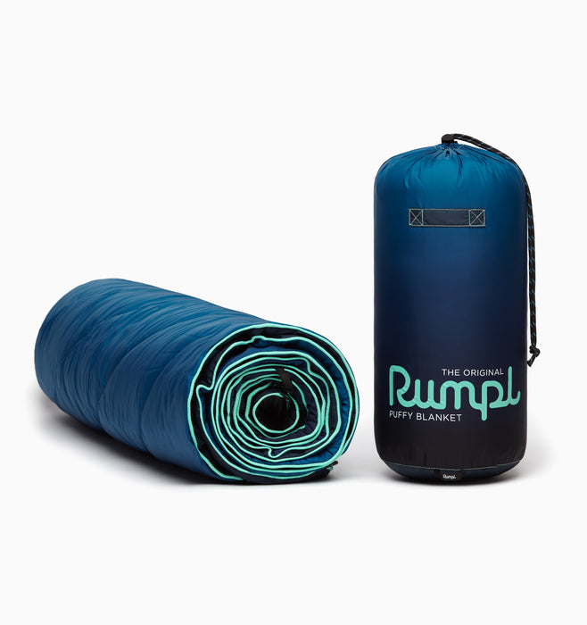 Rumpl Original Puffy 1-Person Blanket - Ocean Fade