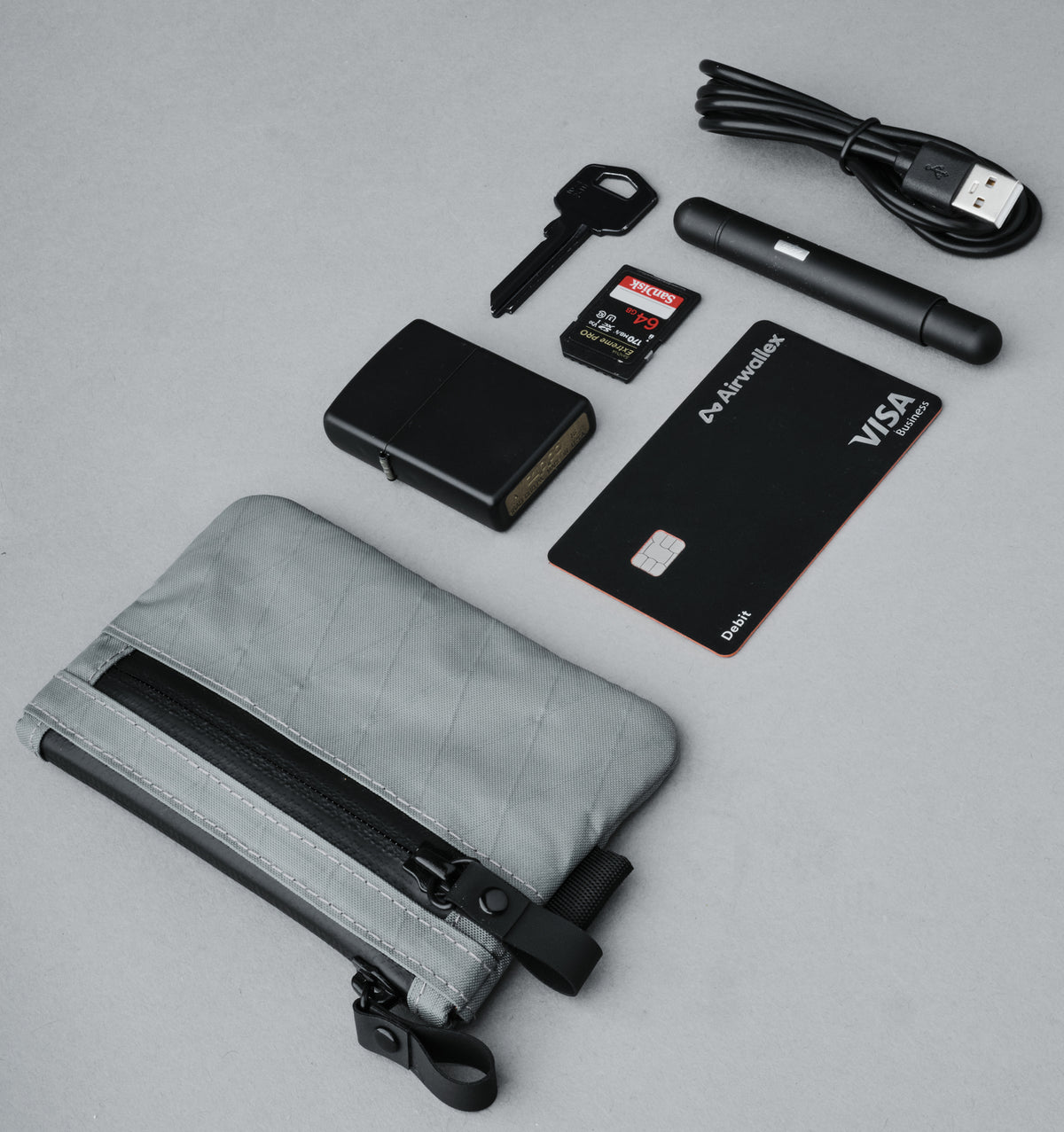 Alpaka Zip Pouch - Limited Edition - Slate Grey