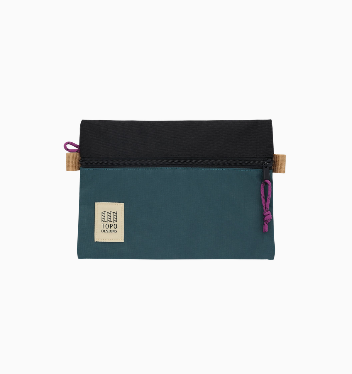 Topo Designs Medium Accessory Bag - Botanic Green Black
