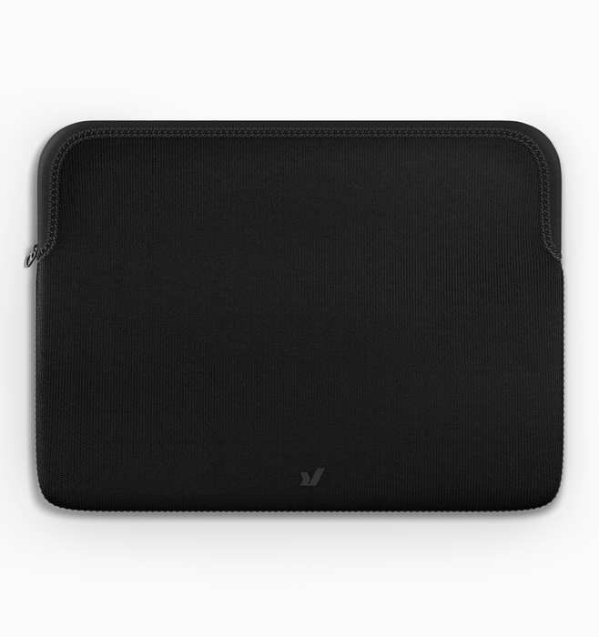 Rushfaster 16" Zippered Laptop Sleeve - Black