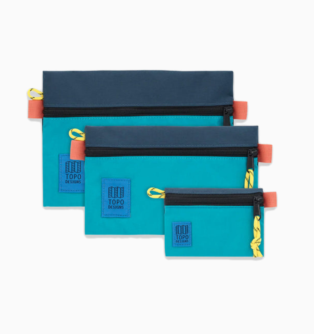 Topo Designs Small Accessory Bag - Tile Blue Pond Blue