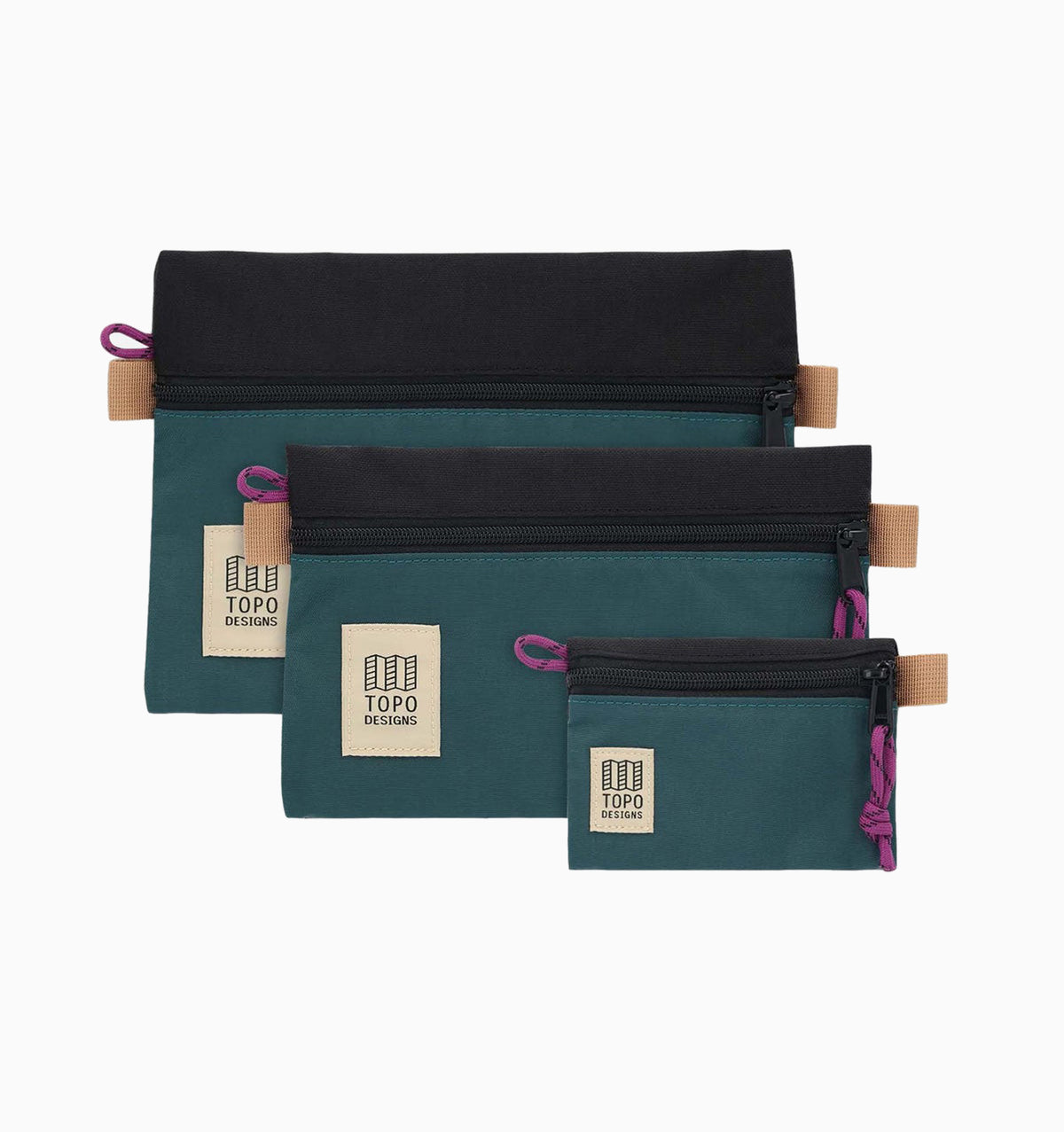 Topo Designs Small Accessory Bag - Botanic Green Black