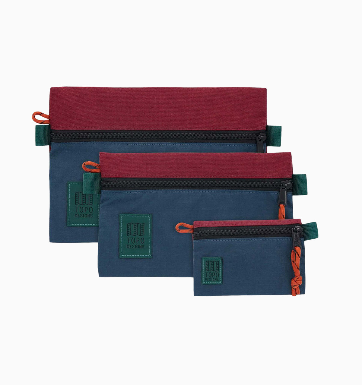 Topo Designs Medium Accessory Bag - Pond Blue Zinfandel