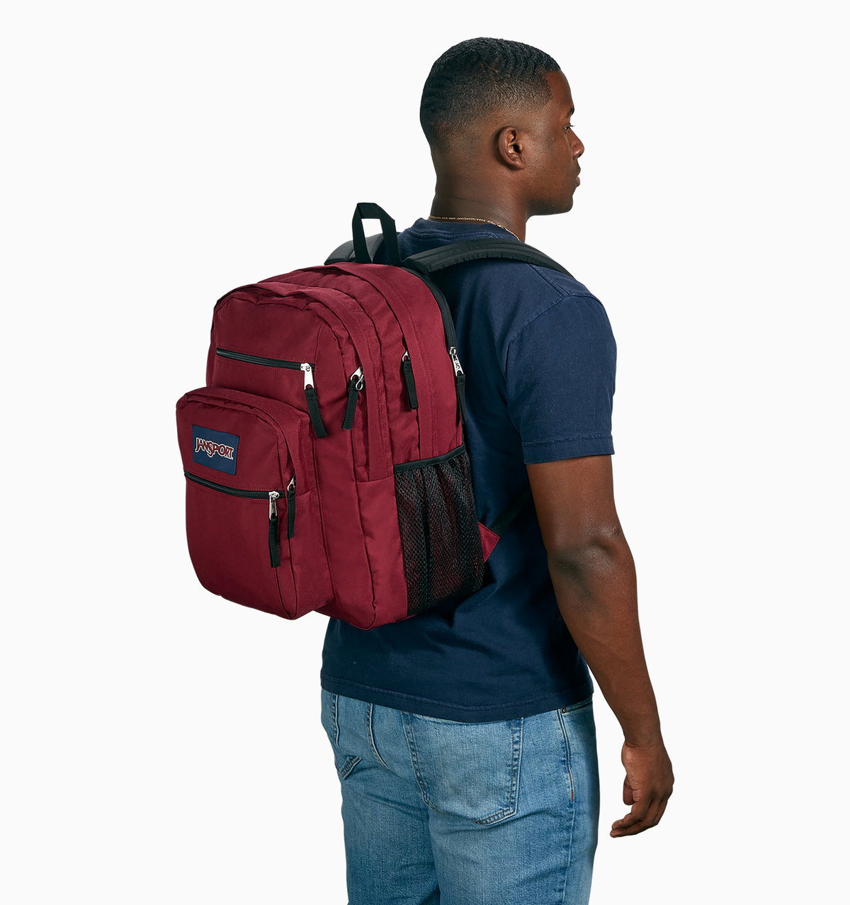 JanSport 16" Big Student Laptop Backpack 34L - Russet Red