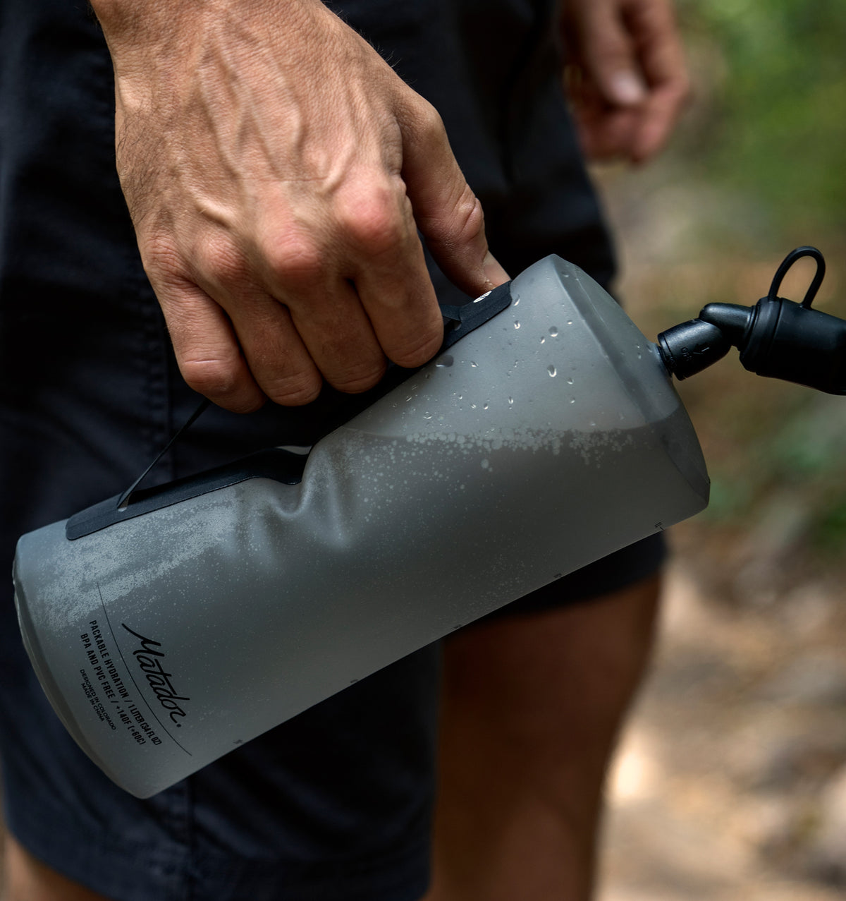 Matador Packable Water Bottle 1L - Charcoal