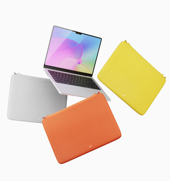 Rushfaster Laptop Sleeve For 14" MacBook Pro - Yellow