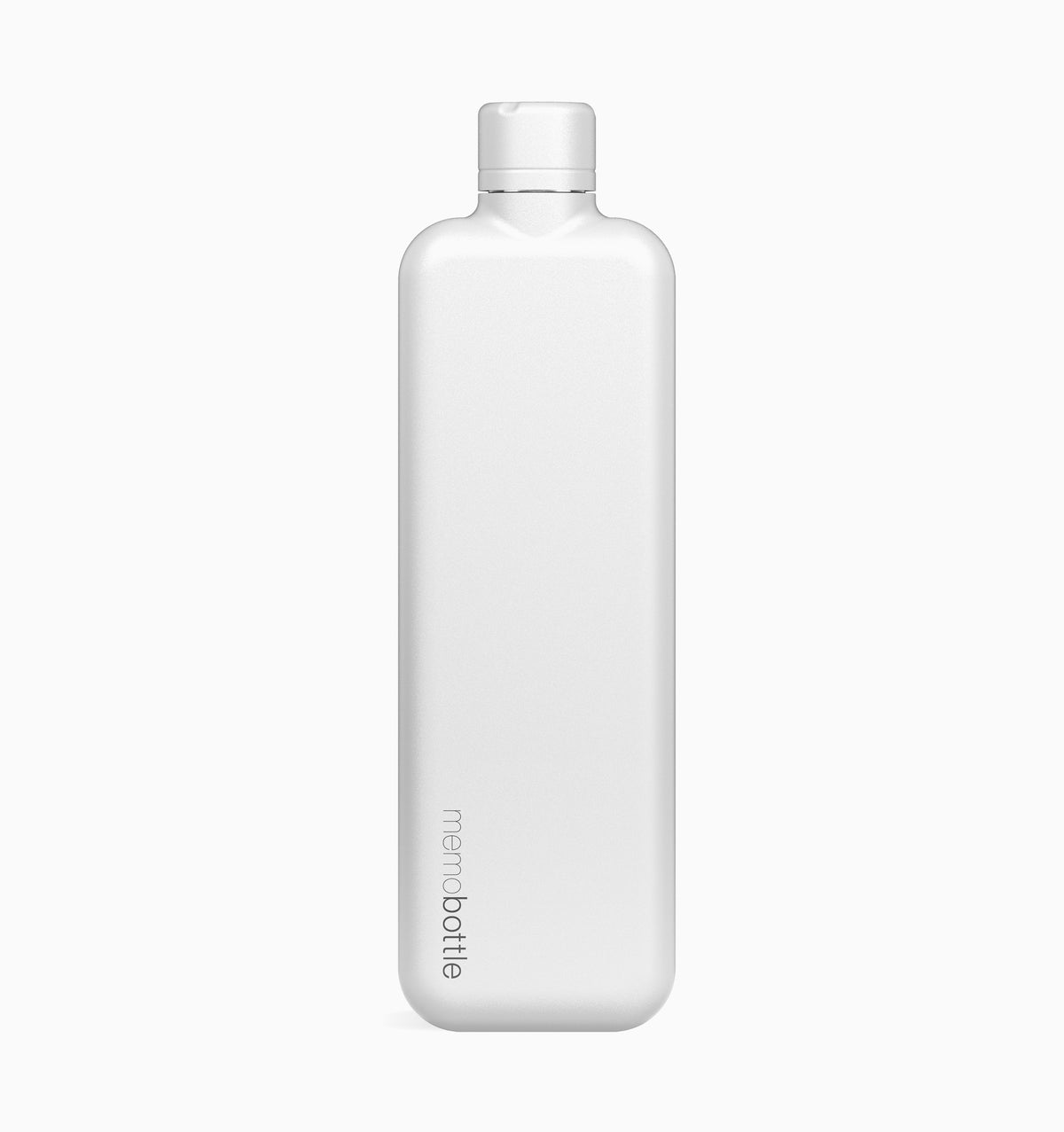 Memobottle Slim Stainless Steel Water Bottle - White