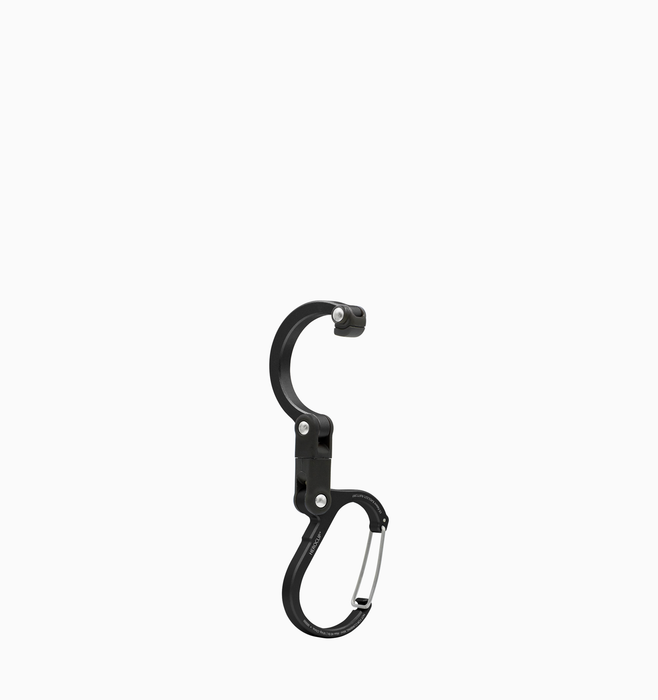 Heroclip Mini Hooked Carabiner - Stealth Black
